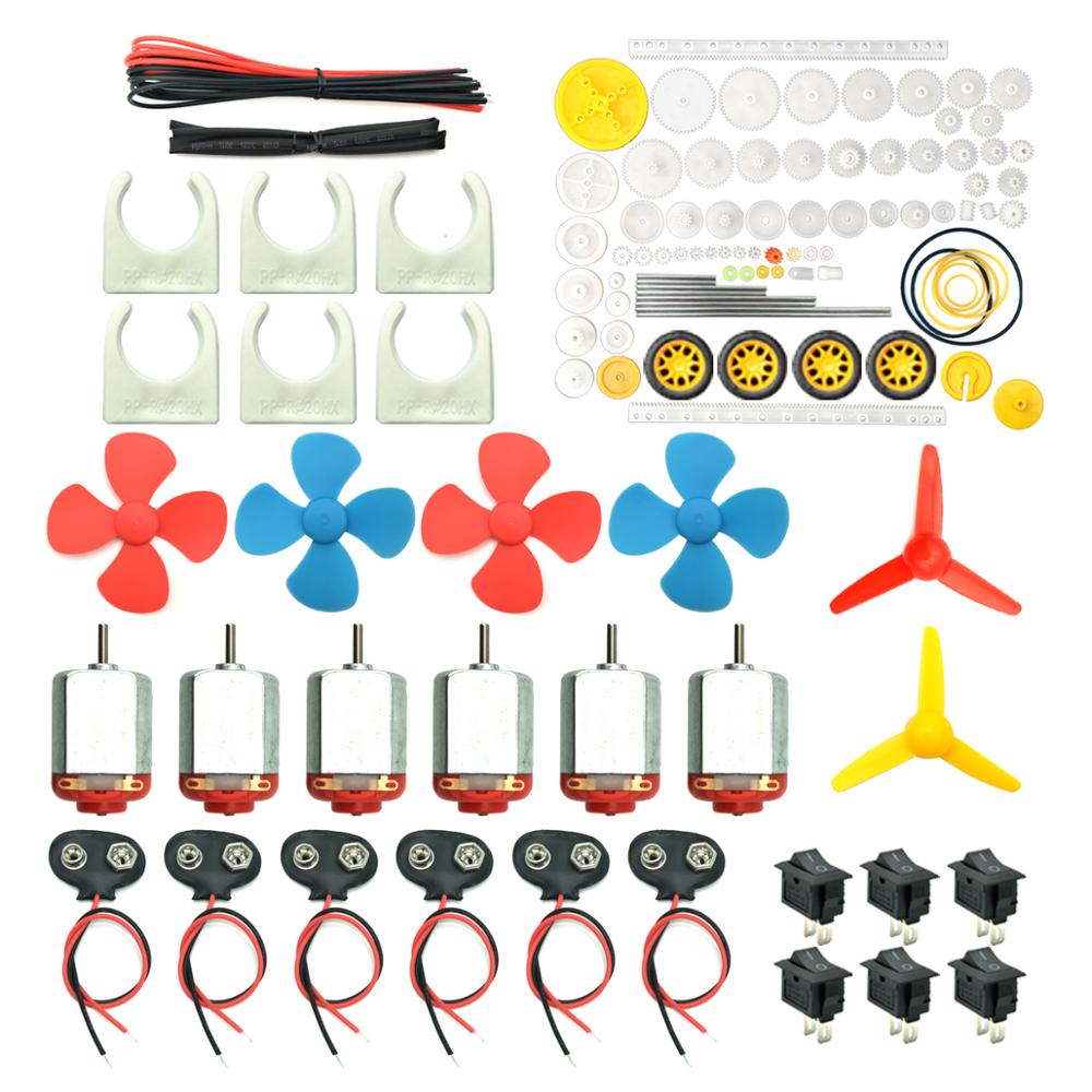 Science Hobby Kit - 6 Set Motoren Kit, mini Elektrische