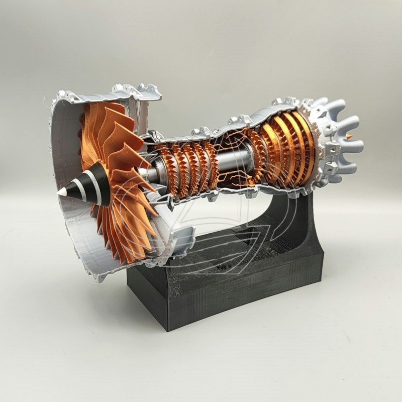 Science Hobby Kit - Miniatuur turbofanmotor model, werkende straalvliegtuigmotor voor