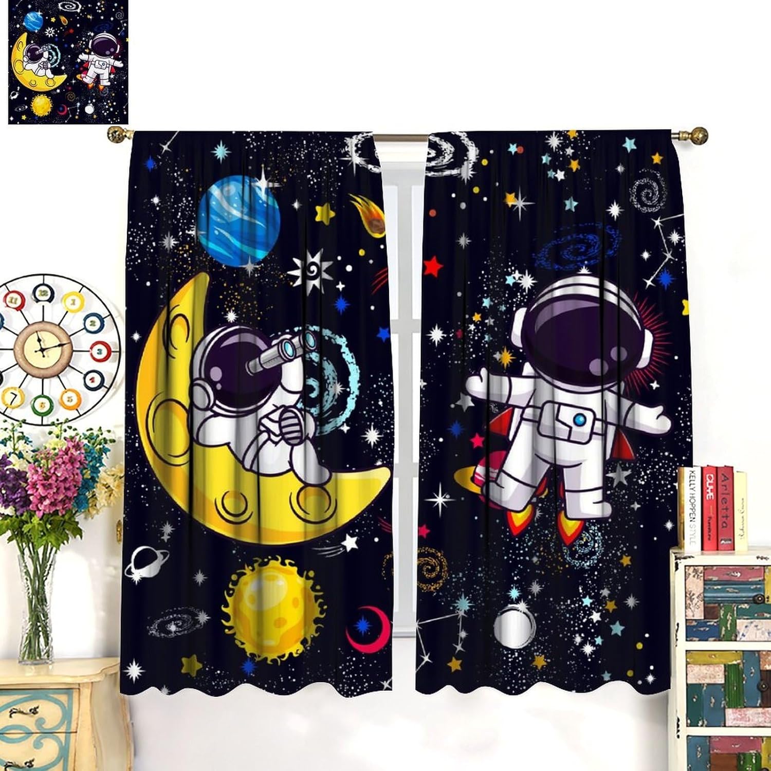 Galaxy Science Gordijn Decorat - Science Nursery recensie en prijs